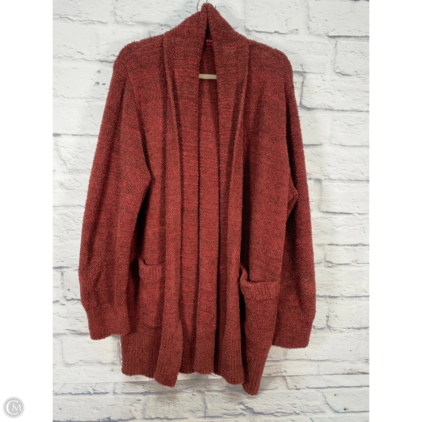 Sweater Cardigan By Barefoot Dreams In Maroon, Size: Xl