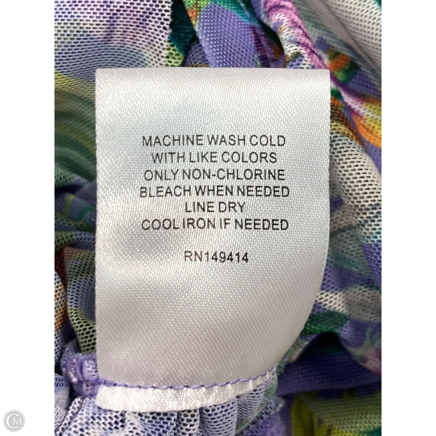 Blouse Long Sleeve By Johnny Was In Green & Purple, Size: Xs