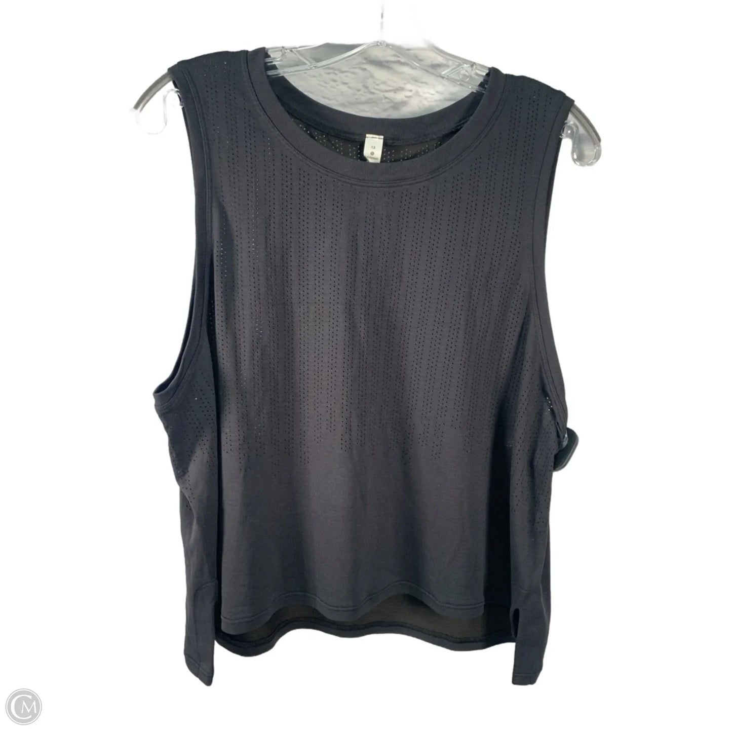 Athletic Tank Top By Lululemon In Black, Size: L