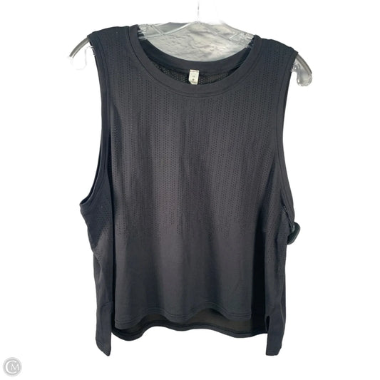 Athletic Tank Top By Lululemon In Black, Size: L