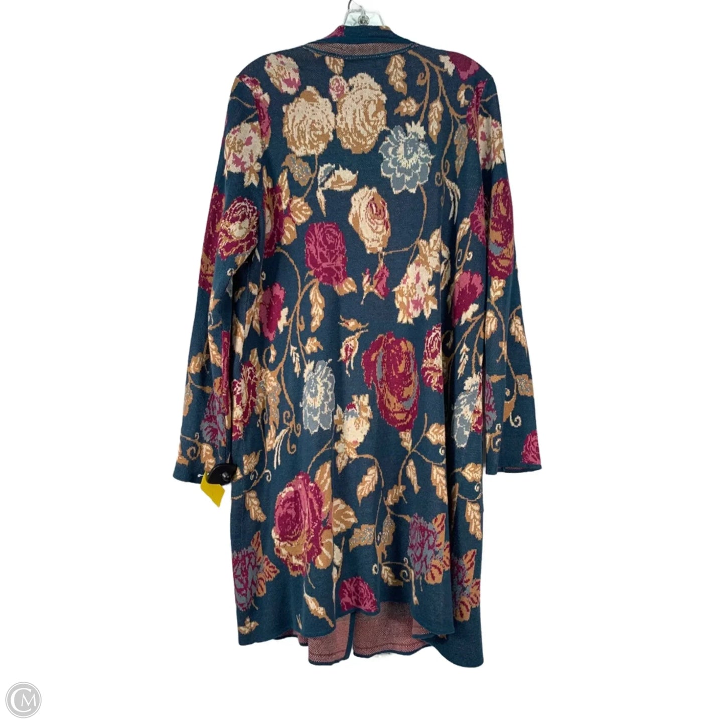 Sweater Cardigan By Soft Surroundings In Blue & Pink, Size: L