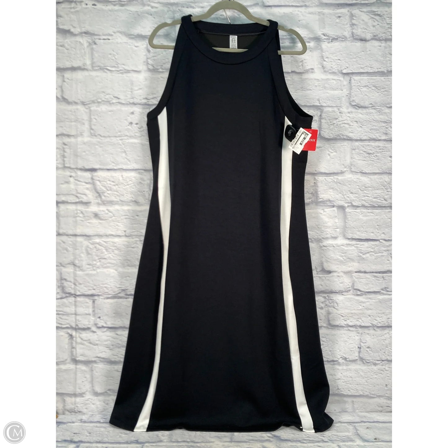 Dress Party Midi By Spanx In Black & White, Size: 1x