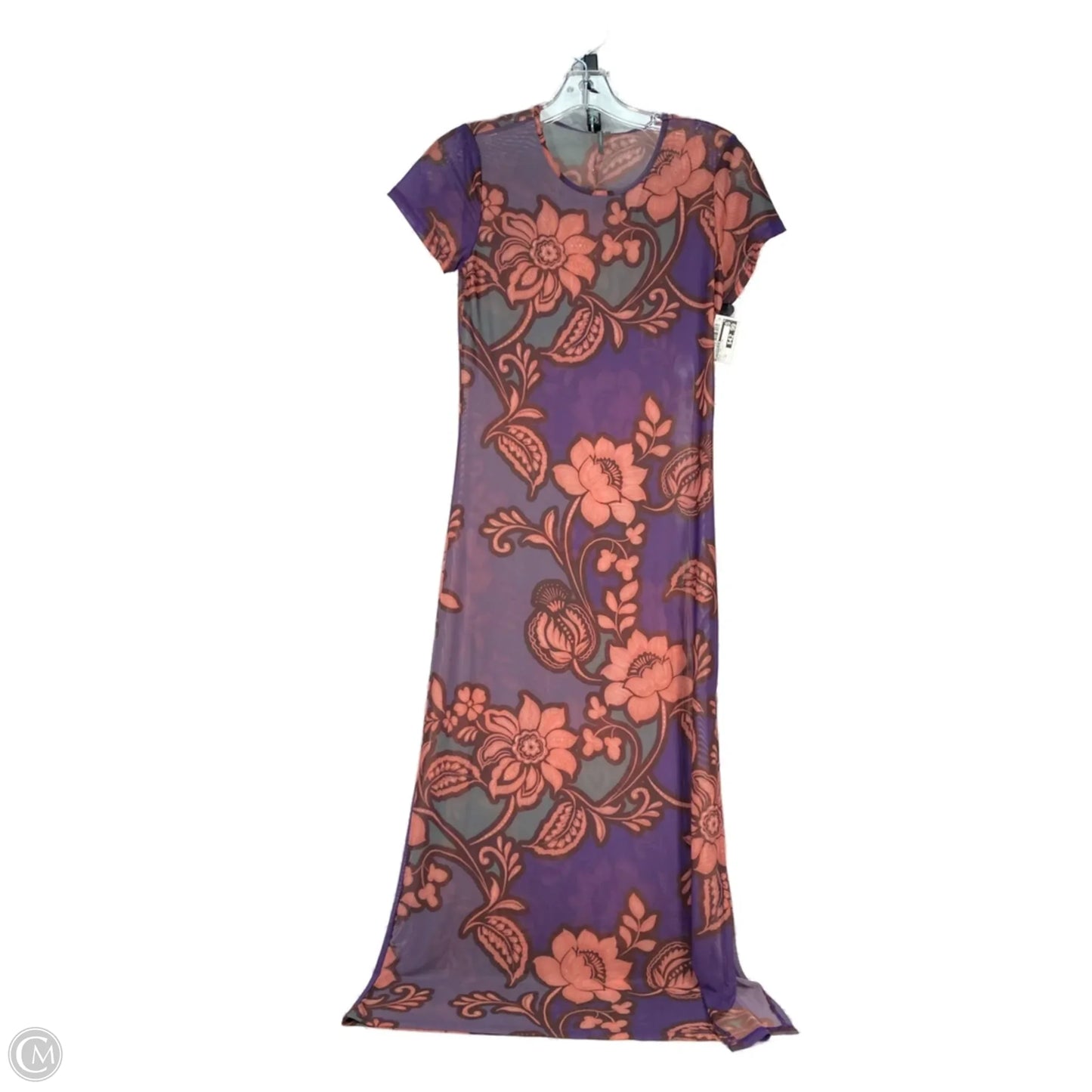 Dress Party Long By Anthropologie In Brown & Purple, Size: Xs