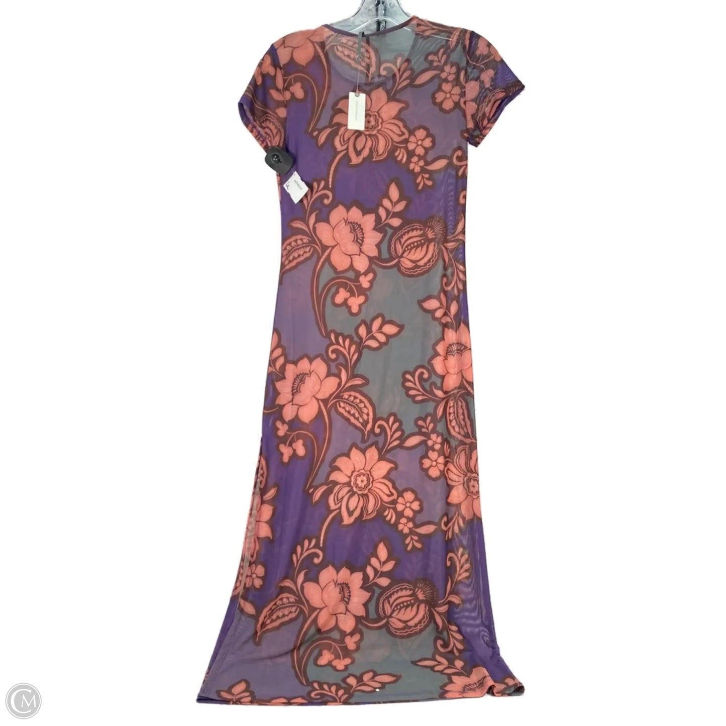 Dress Party Long By Anthropologie In Brown & Purple, Size: Xs