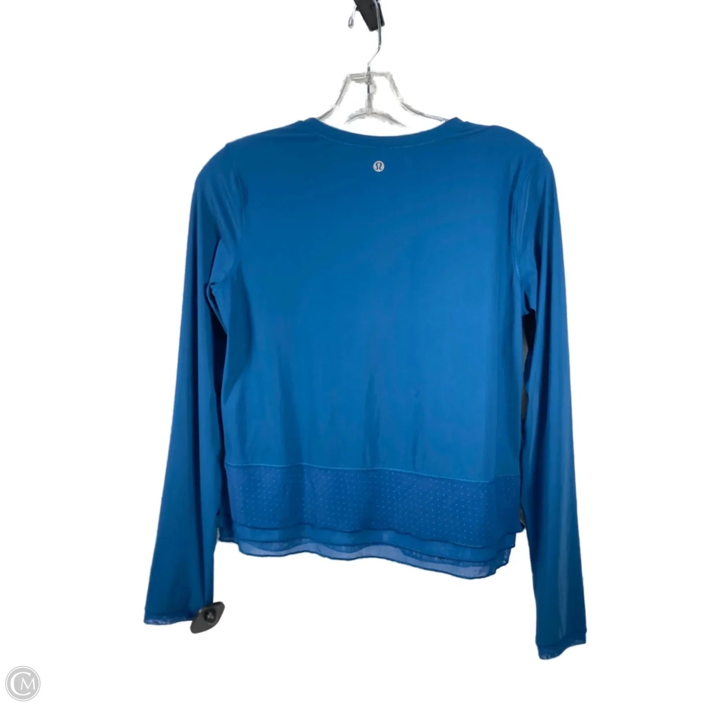 Athletic Top Long Sleeve Crewneck By Lululemon In Blue, Size: S