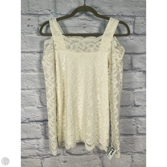 Top Long Sleeve By Chicos In Cream, Size: S