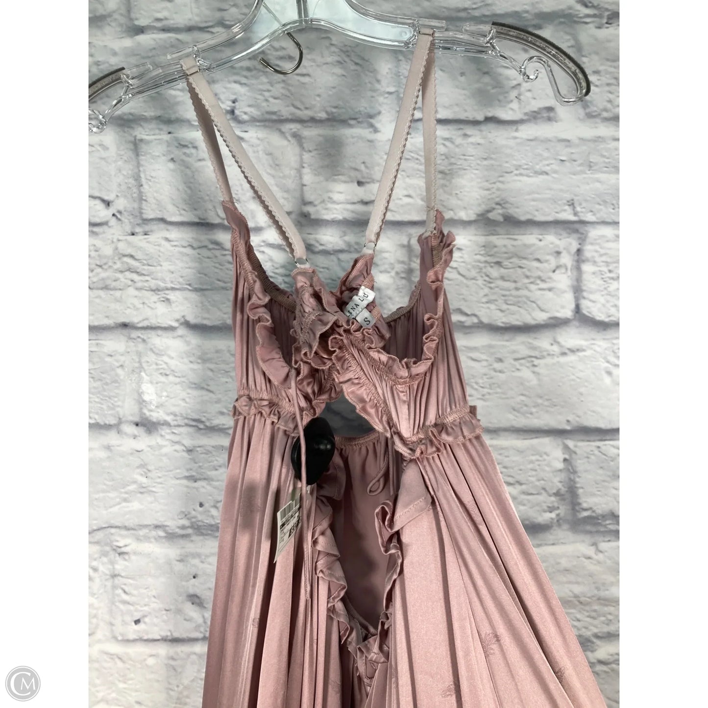 Dress Party Long By Clothes Mentor In Pink, Size: S