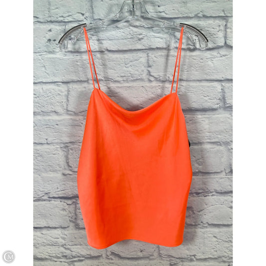 Top Sleeveless Designer By Alice + Olivia In Orange, Size: L