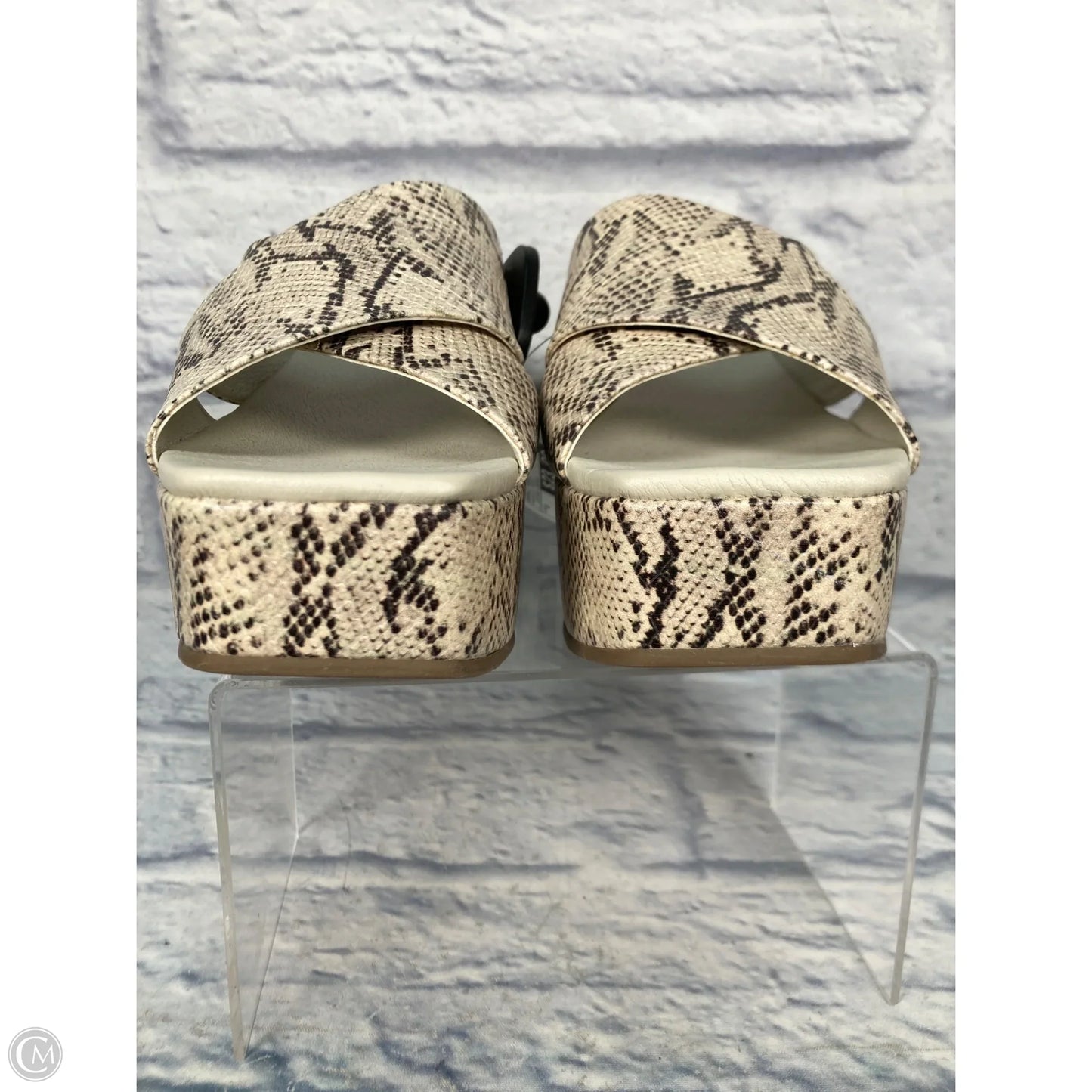 Sandals Heels Wedge By Matisse In Snakeskin Print, Size: 8