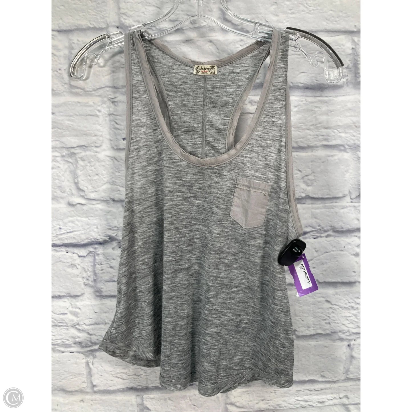 Athletic Tank Top By Free People In Grey, Size: S