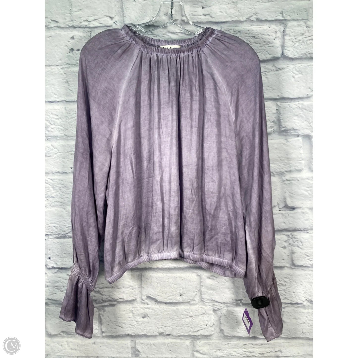 Top Long Sleeve By Cloth & Stone In Purple, Size: Xl