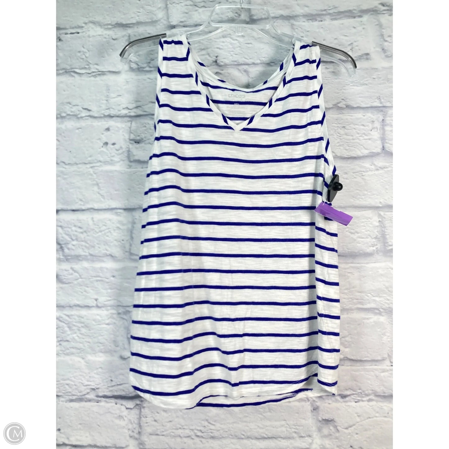 Tank Top By Chicos In Striped Pattern, Size: L