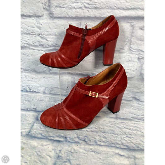 Shoes Heels Block By Clothes Mentor In Red, Size: 8.5