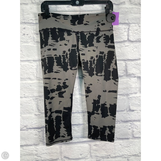 Athletic Leggings Capris By Alo In Black & Grey, Size: S