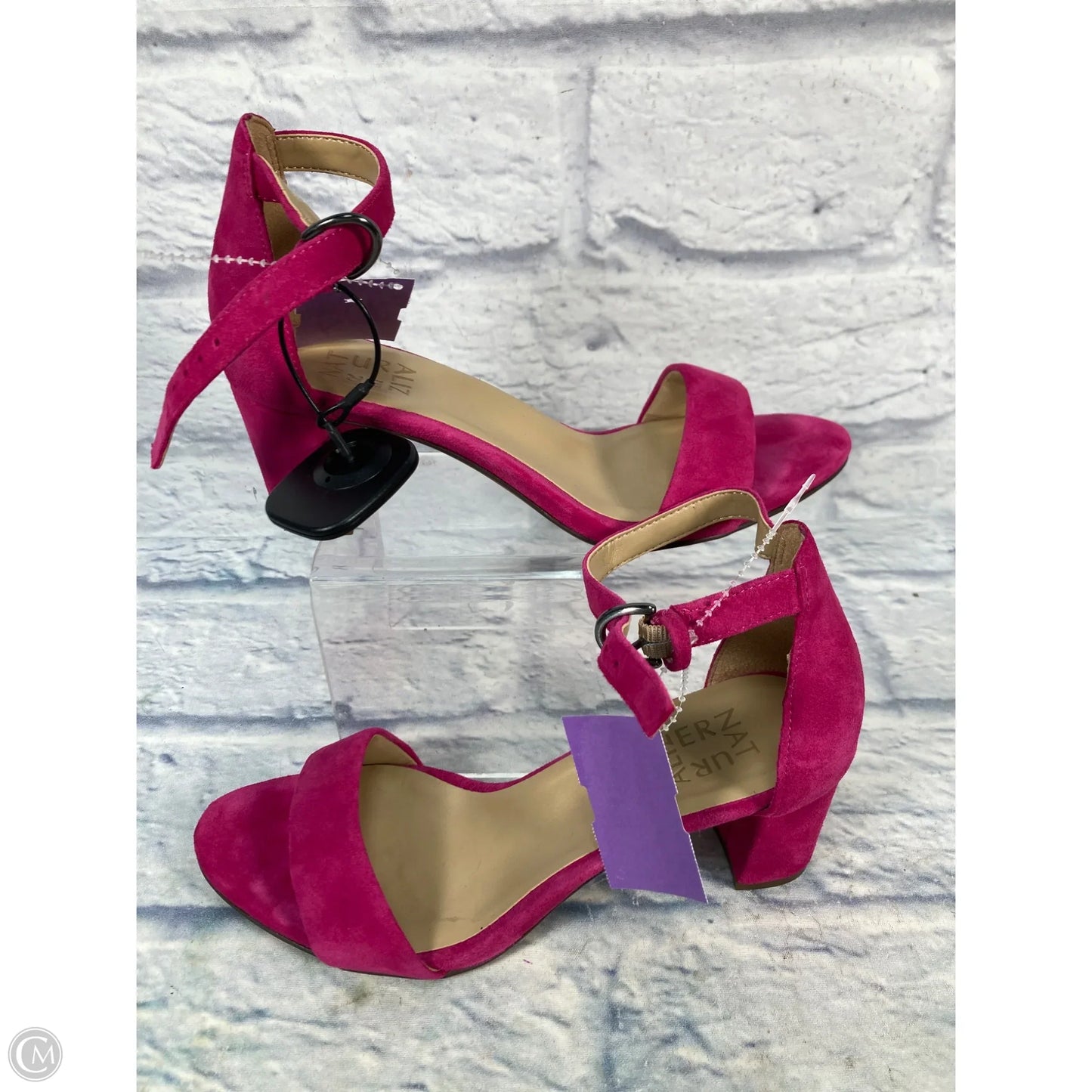 Sandals Heels Block By Naturalizer In Pink, Size: 6.5