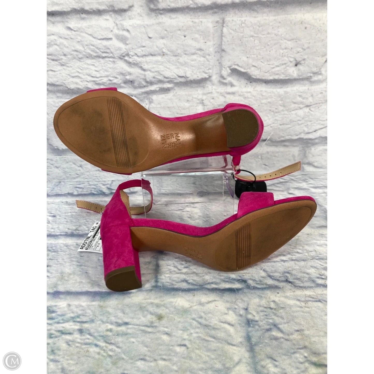 Sandals Heels Block By Naturalizer In Pink, Size: 6.5
