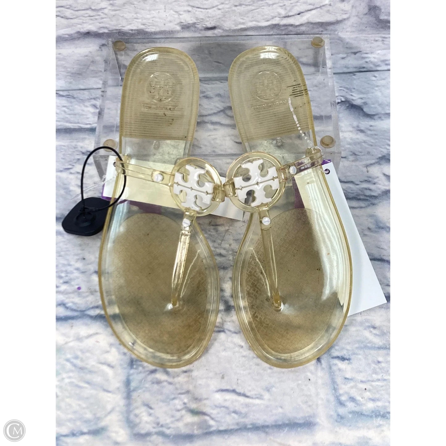 Sandals Designer By Tory Burch In Clear, Size: 6