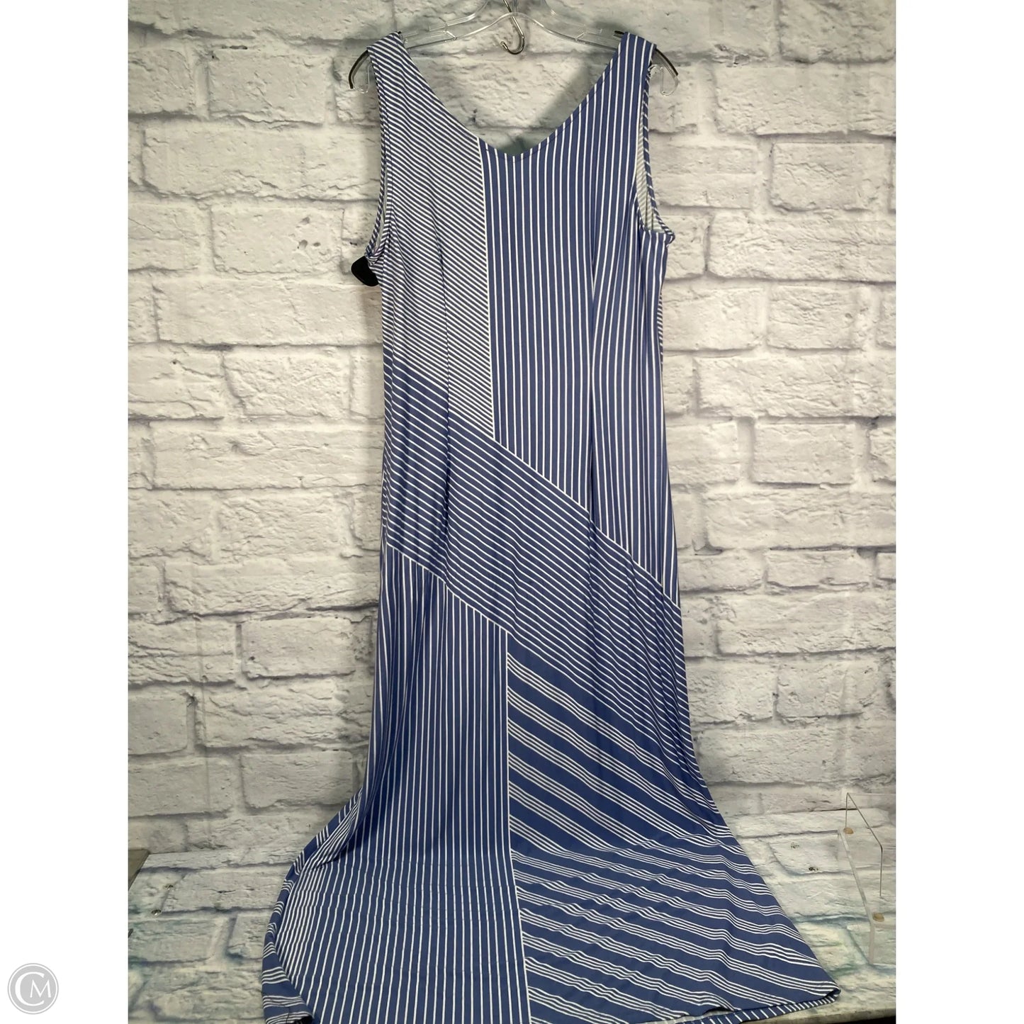 Dress Casual Maxi By Tommy Bahama In Striped Pattern, Size: L