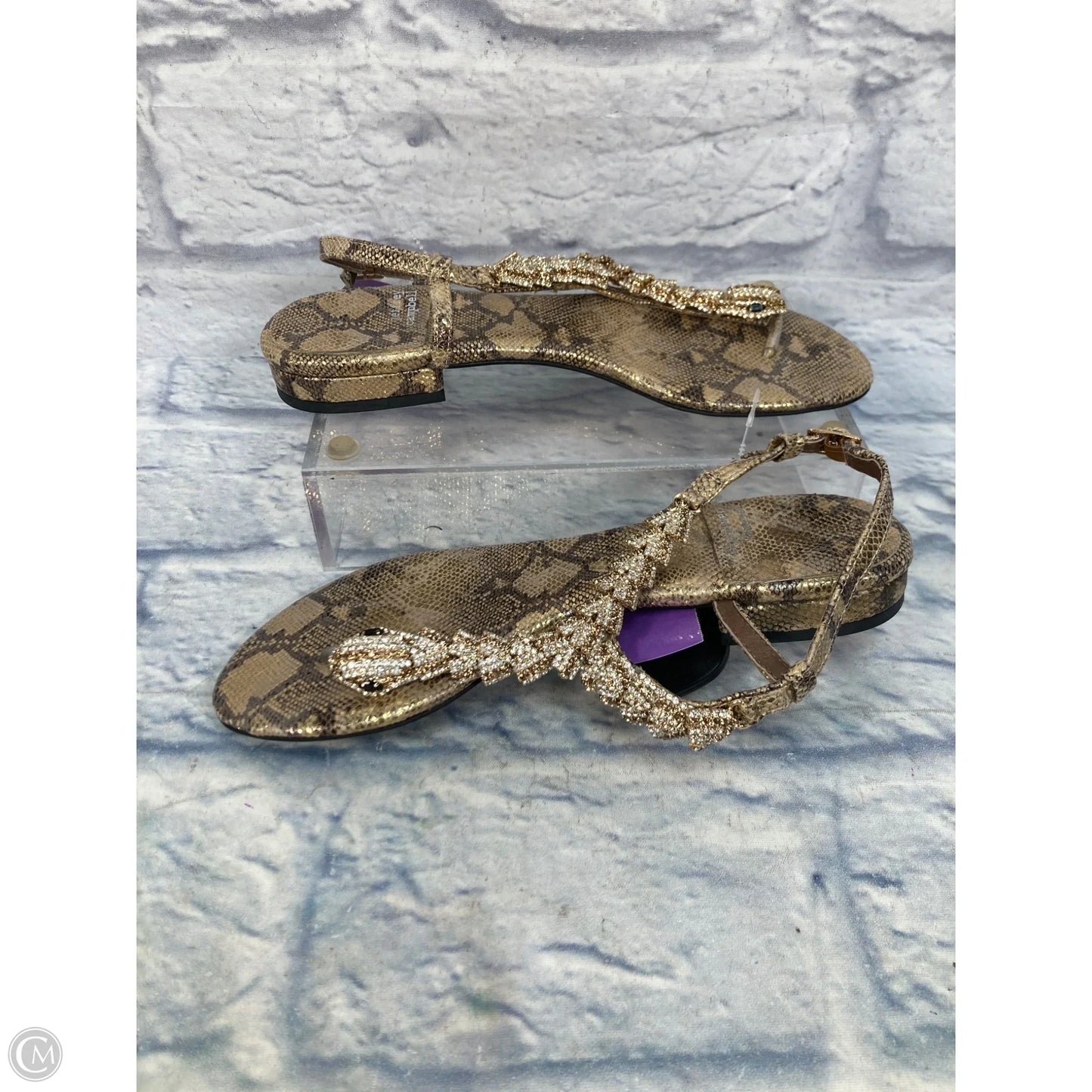 Sandals Flats By Jeffrey Campbell In Gold, Size: 7.5