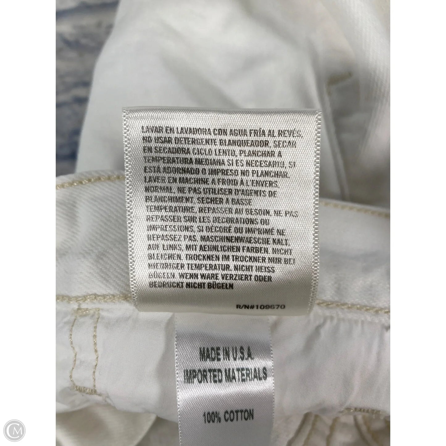 Shorts By Citizens Of Humanity In White Denim, Size: 6