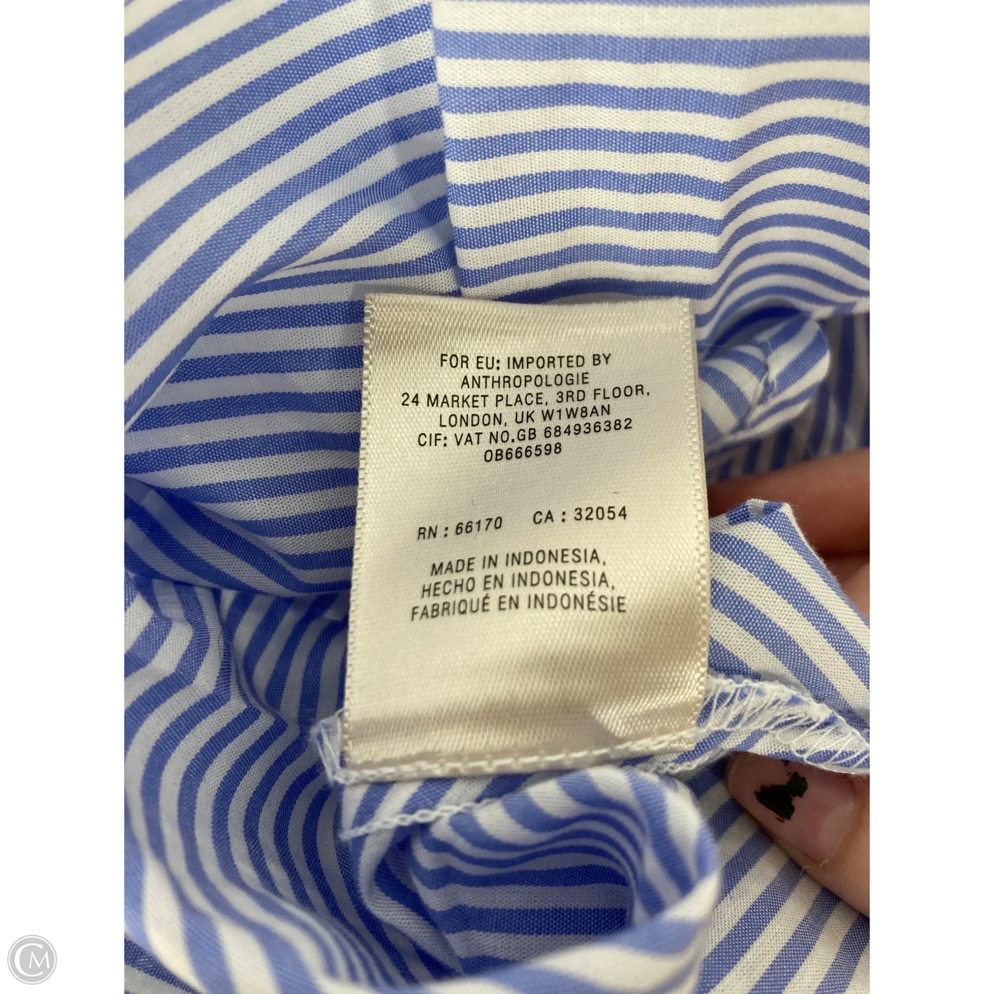 Top Sleeveless By Maeve In Striped Pattern, Size: Xs