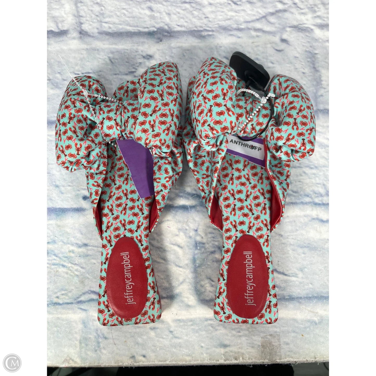 Sandals Flats By Jeffrey Campbell In Blue & Red, Size: 8
