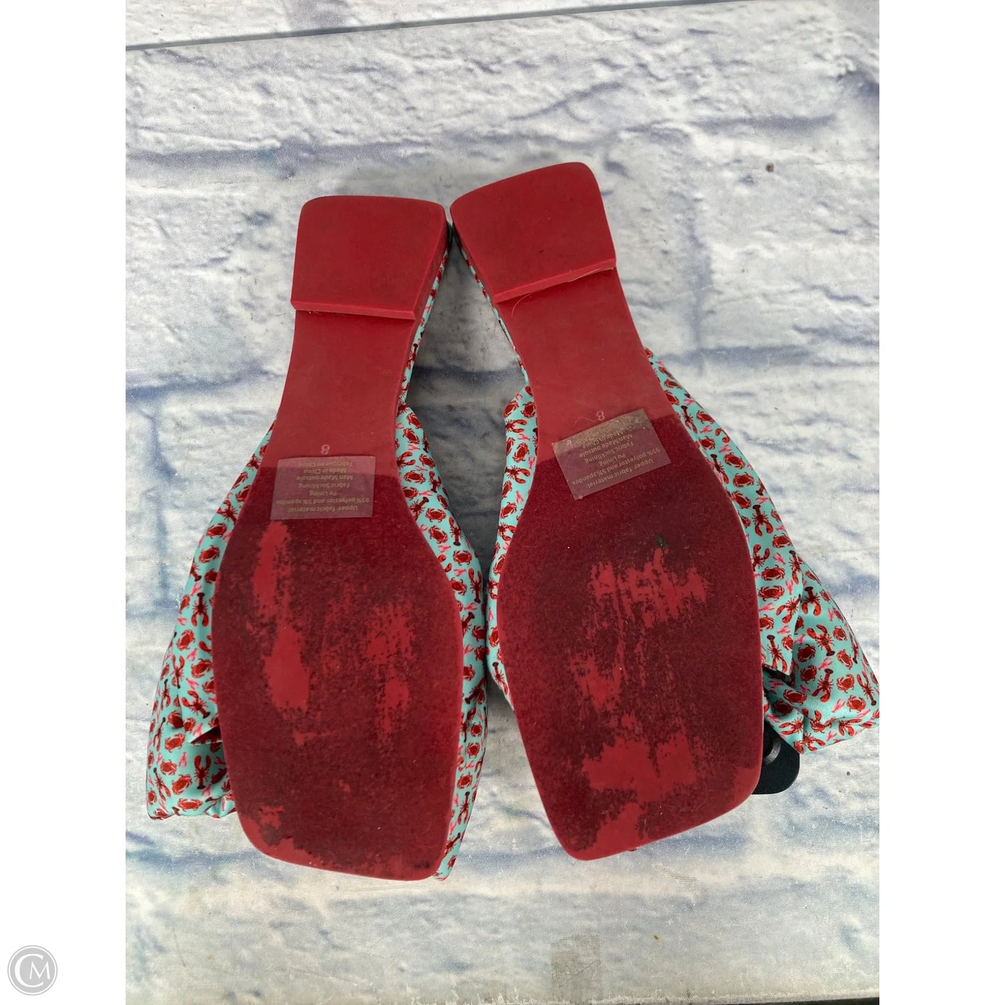 Sandals Flats By Jeffrey Campbell In Blue & Red, Size: 8
