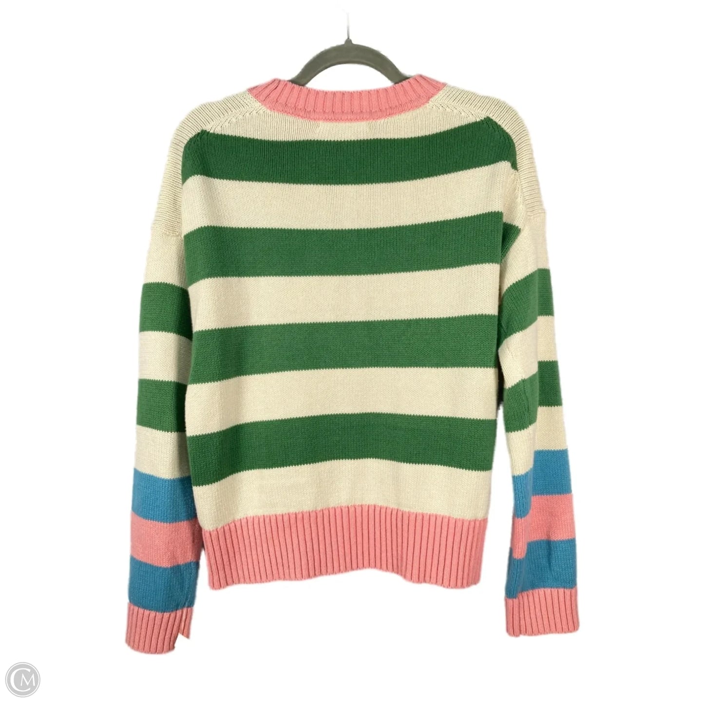 Sweater By Boden In Cream & Green, Size: S