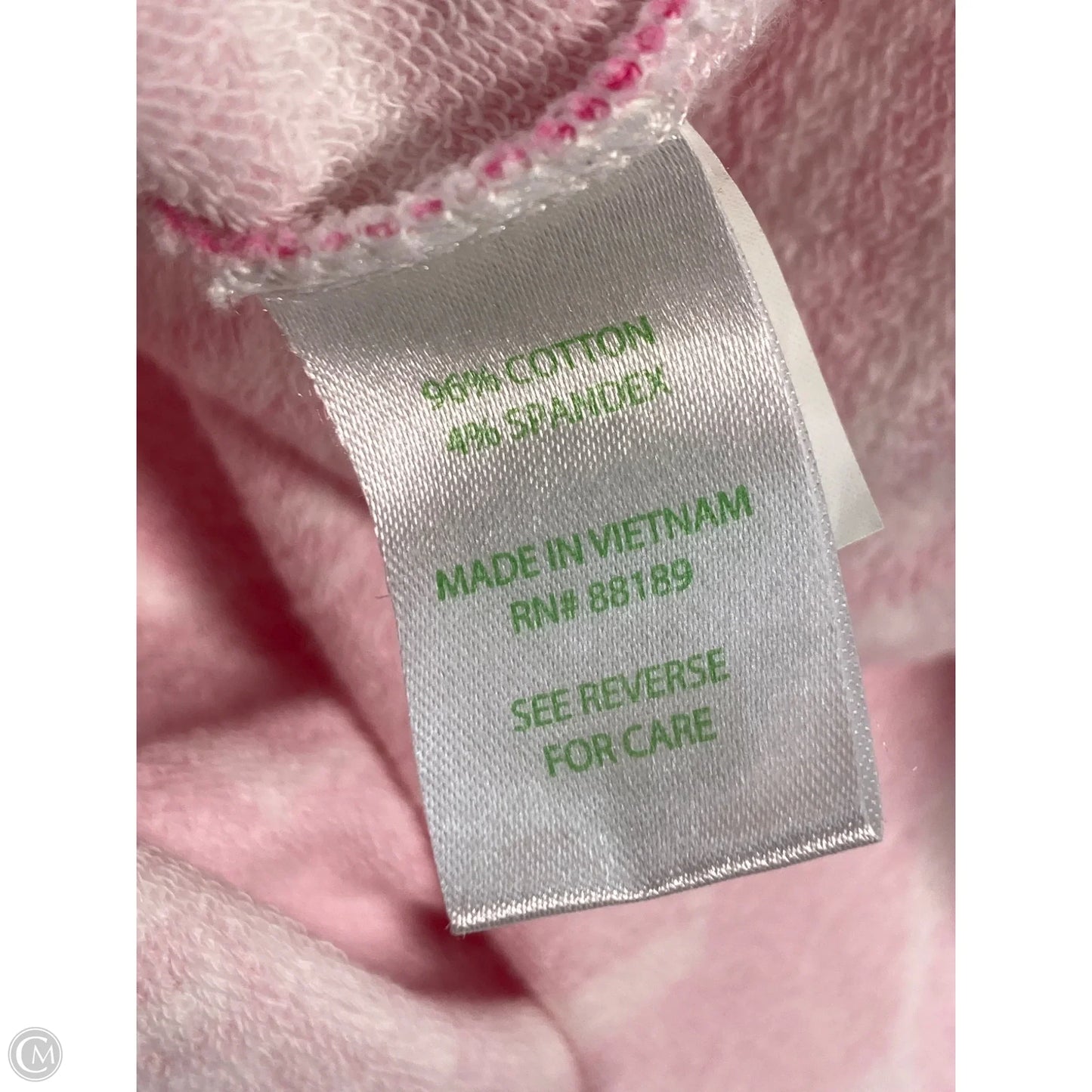 Sweatshirt Designer By Lilly Pulitzer In Pink & White, Size: L