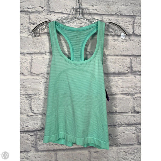 Athletic Tank Top By Lululemon In Green, Size: 6