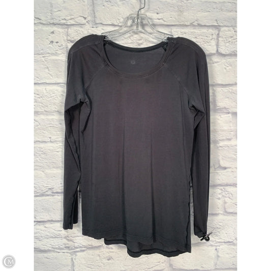 Athletic Top Long Sleeve Crewneck By Lululemon In Black, Size: S