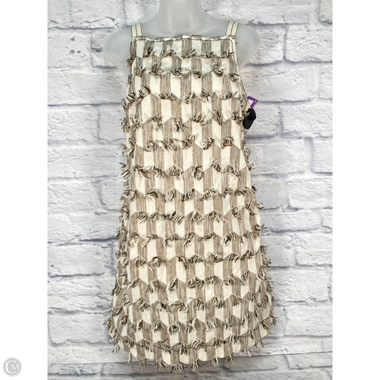 Dress Casual Short By Anthropologie In Brown & Cream, Size: S