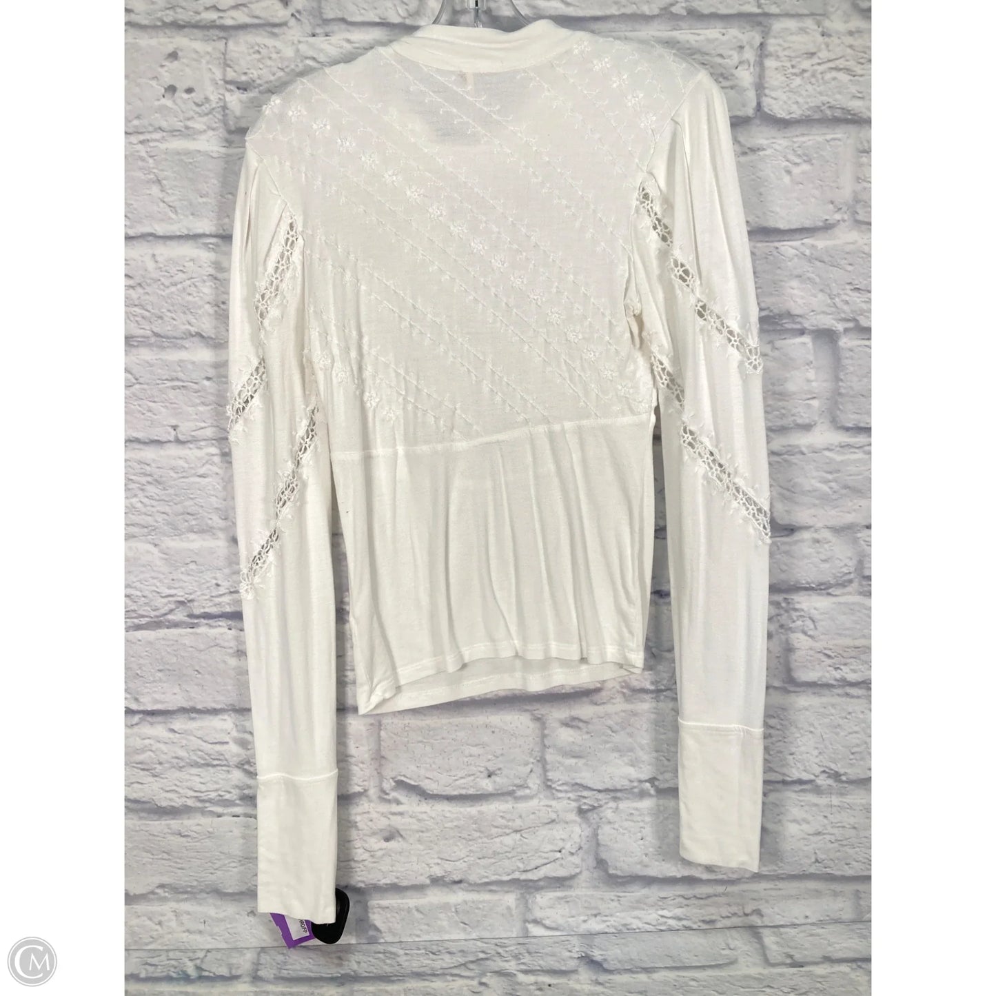 Top Long Sleeve By Free People In White, Size: S
