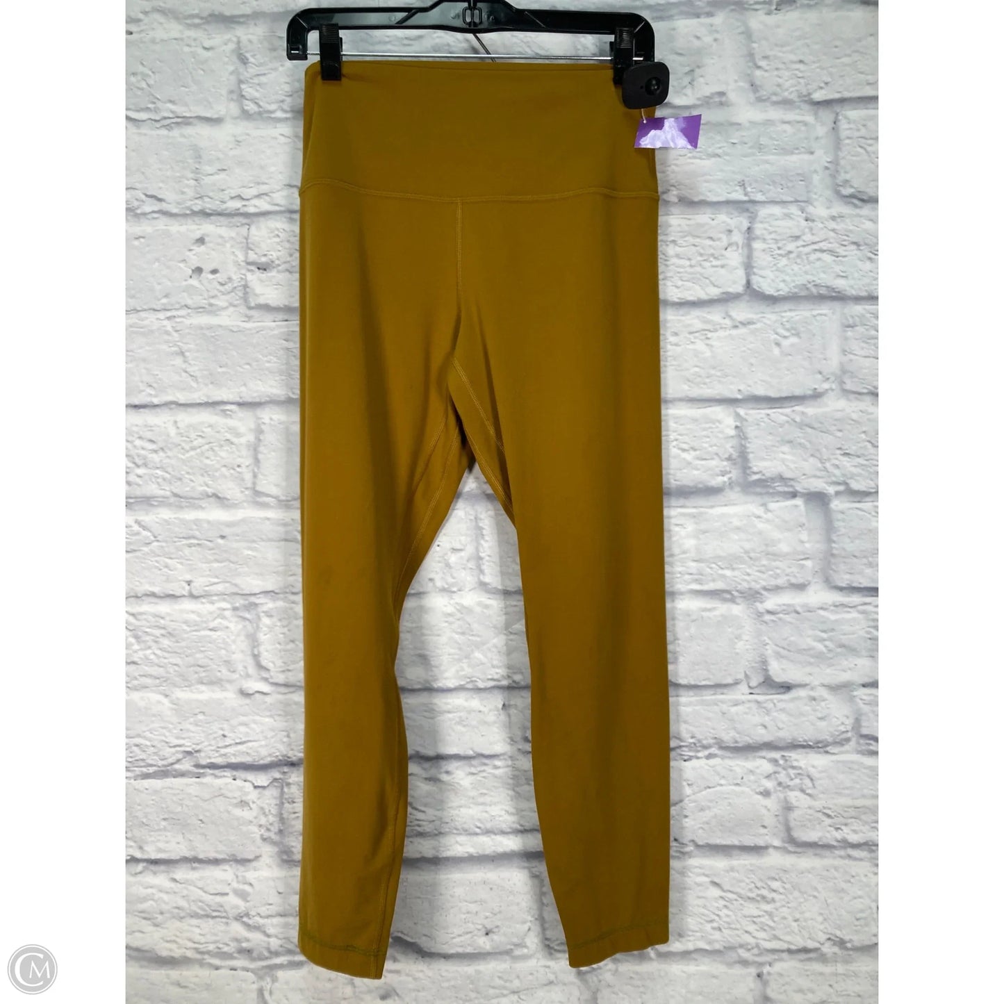 Athletic Leggings By Lululemon In Yellow, Size: 10