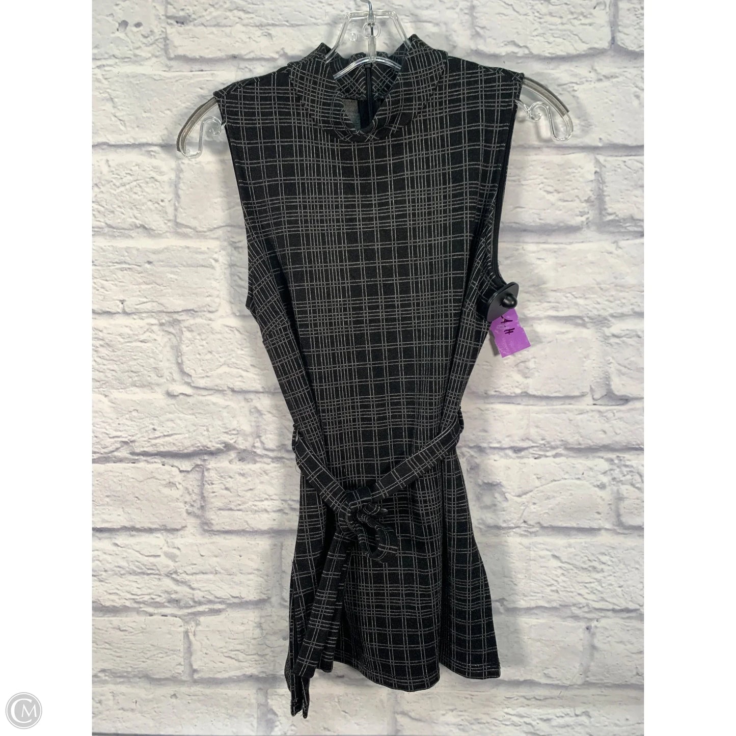 Tunic Sleeveless By Theory In Black & White, Size: S