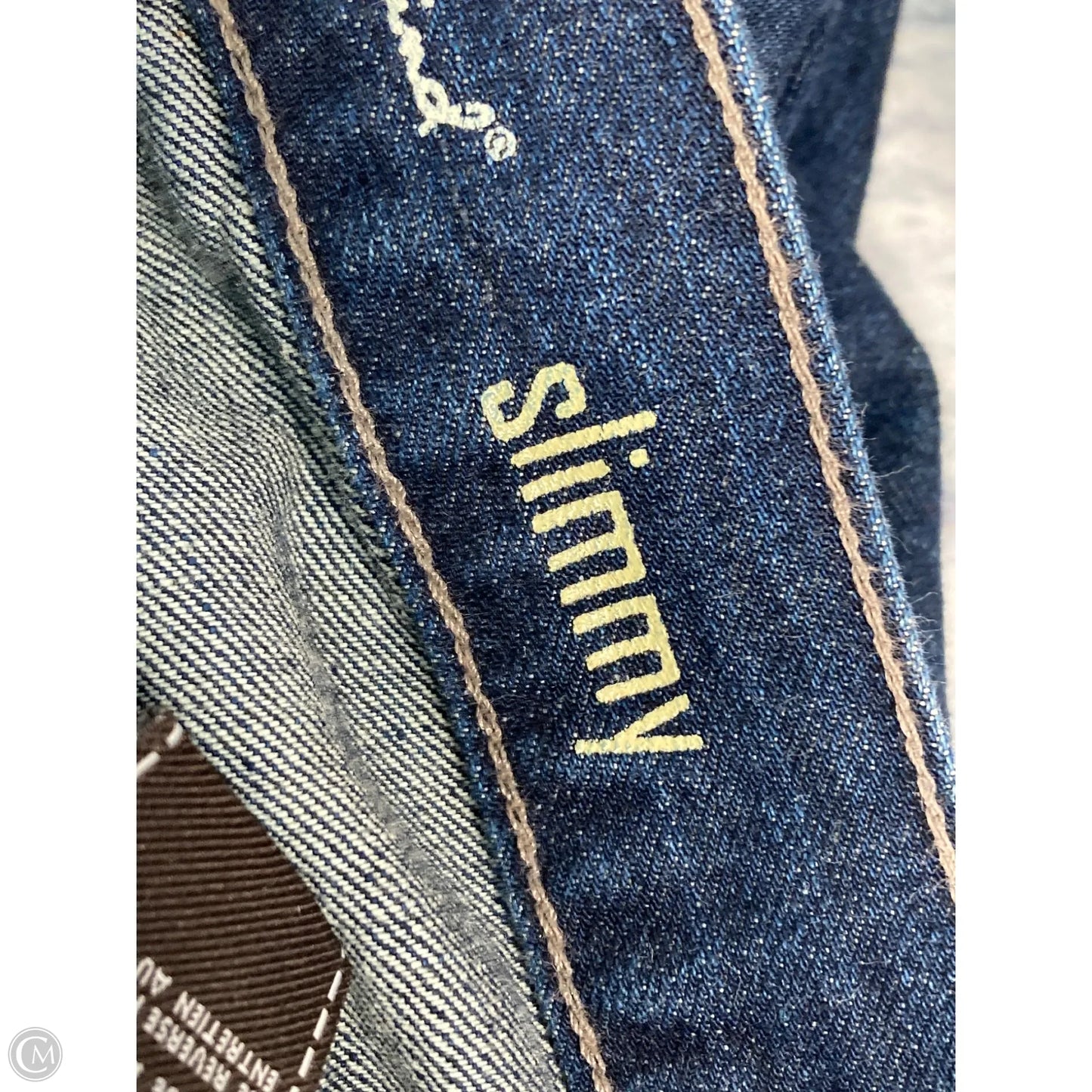 Jeans Wide Leg By 7 For All Mankind In Blue Denim, Size: 14