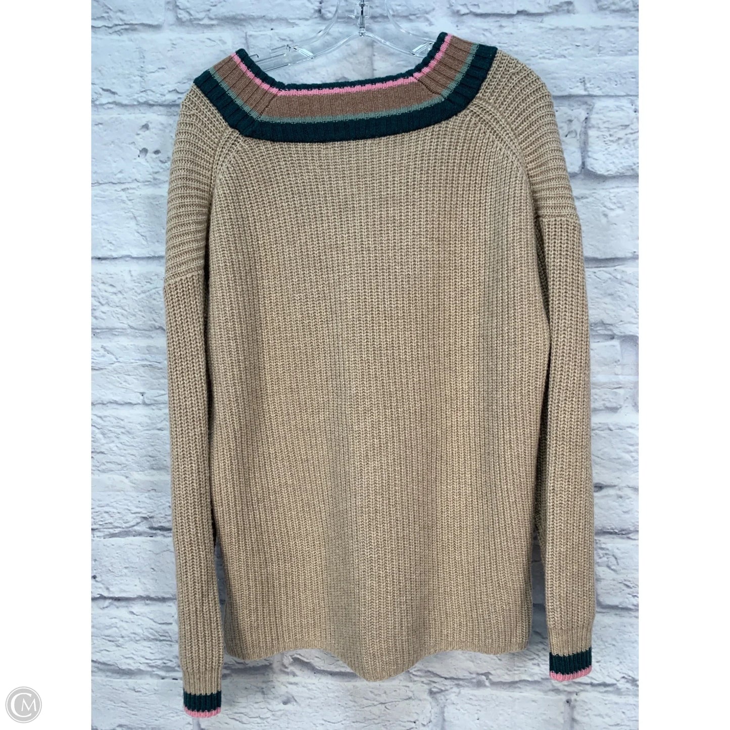 Sweater By Madewell In Brown & Green, Size: M