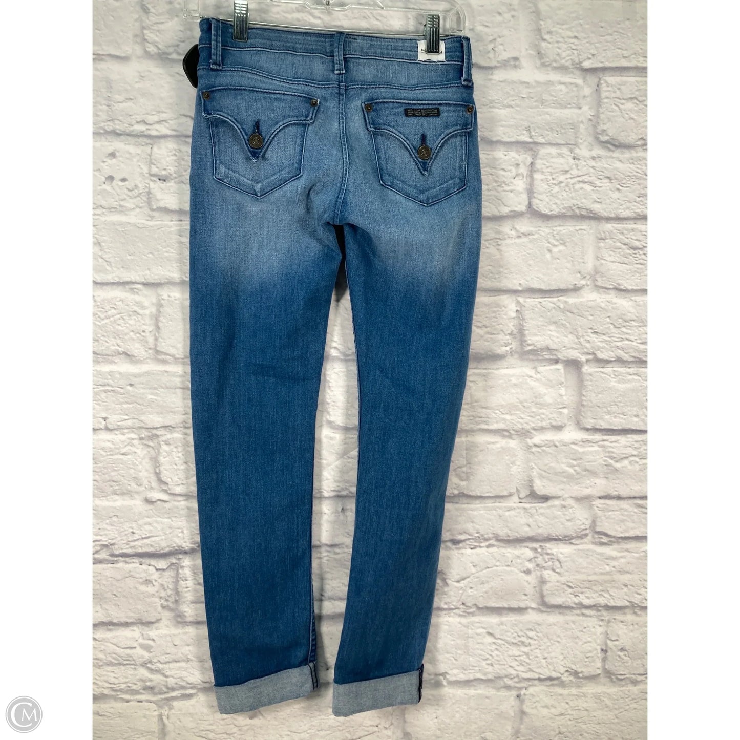 Jeans Straight By Hudson In Blue Denim, Size: 0