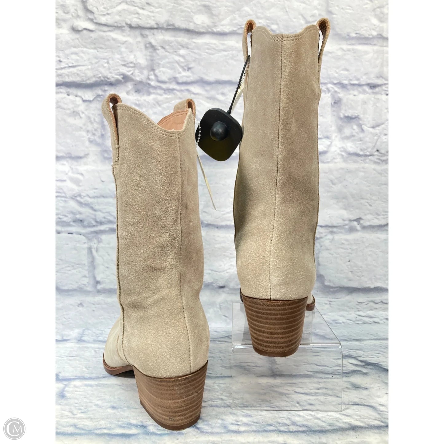 Boots Ankle Heels By Madewell In Tan, Size: 7.5