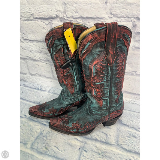 Boots Western By Corral In Blue & Pink, Size: 7