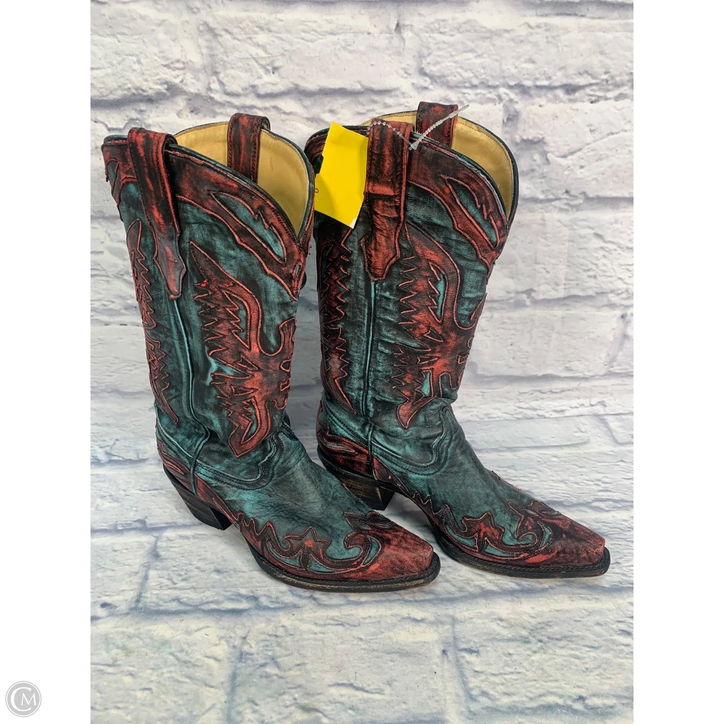 Boots Western By Corral In Blue & Pink, Size: 7
