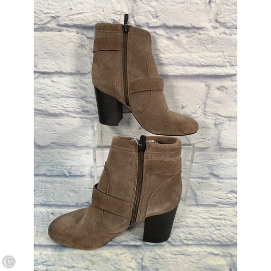 Boots Ankle Heels By Vince Camuto In Brown, Size: 8.5