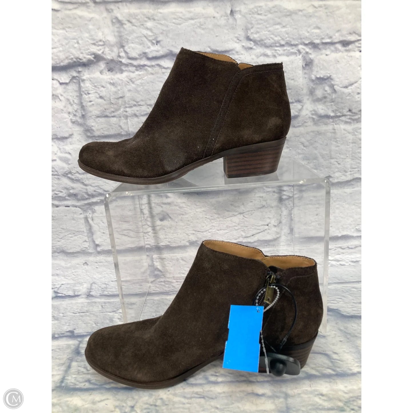 Boots Ankle Heels By Lucky Brand In Brown, Size: 9