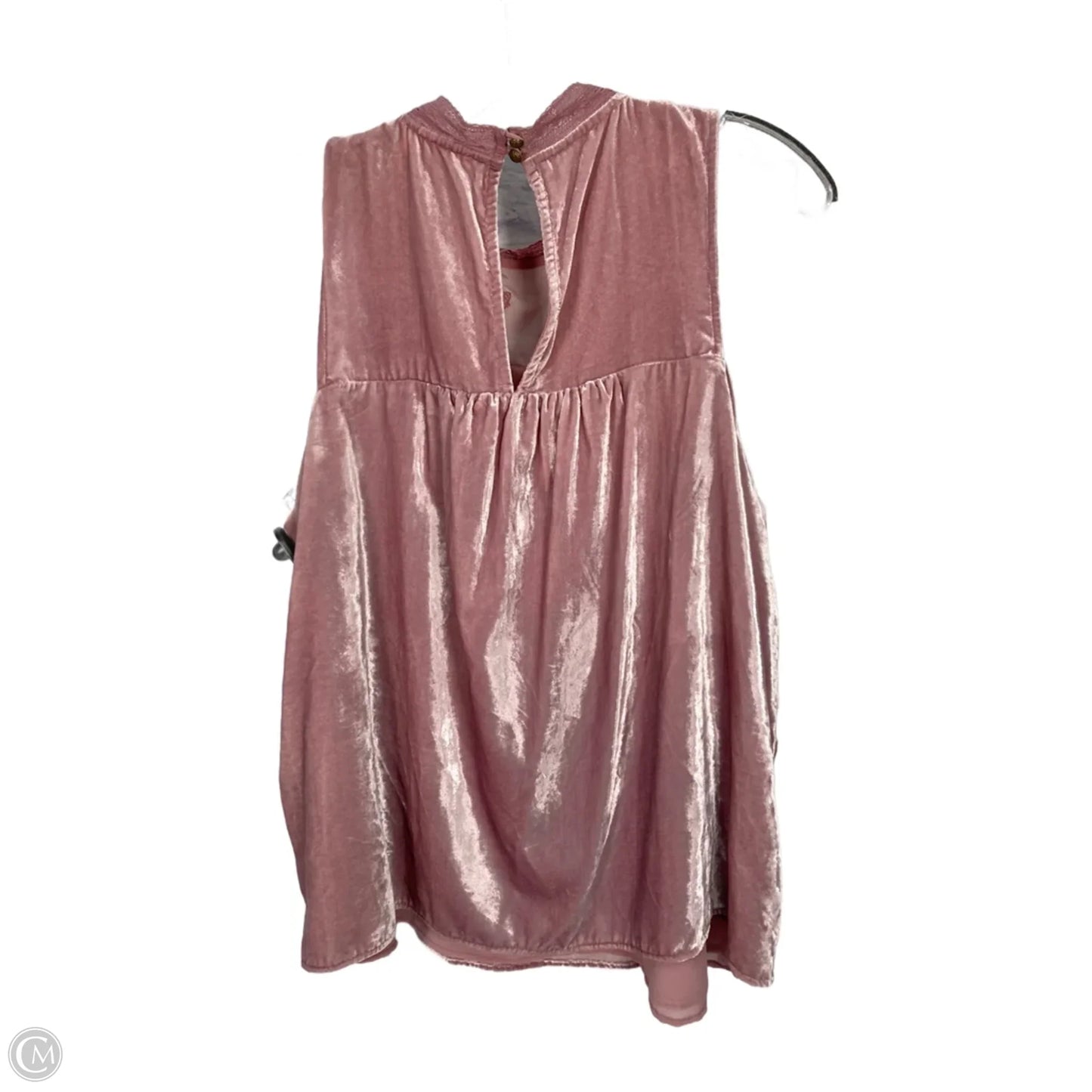 Top Sleeveless By Floreat In Pink, Size: L