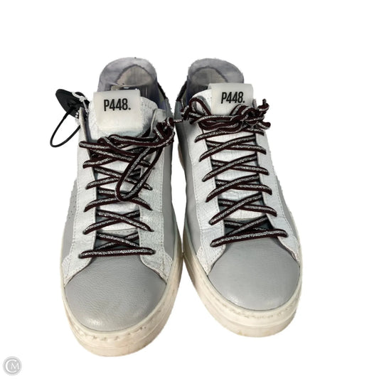 Shoes Sneakers By P448 In Grey & White, Size: 7.5
