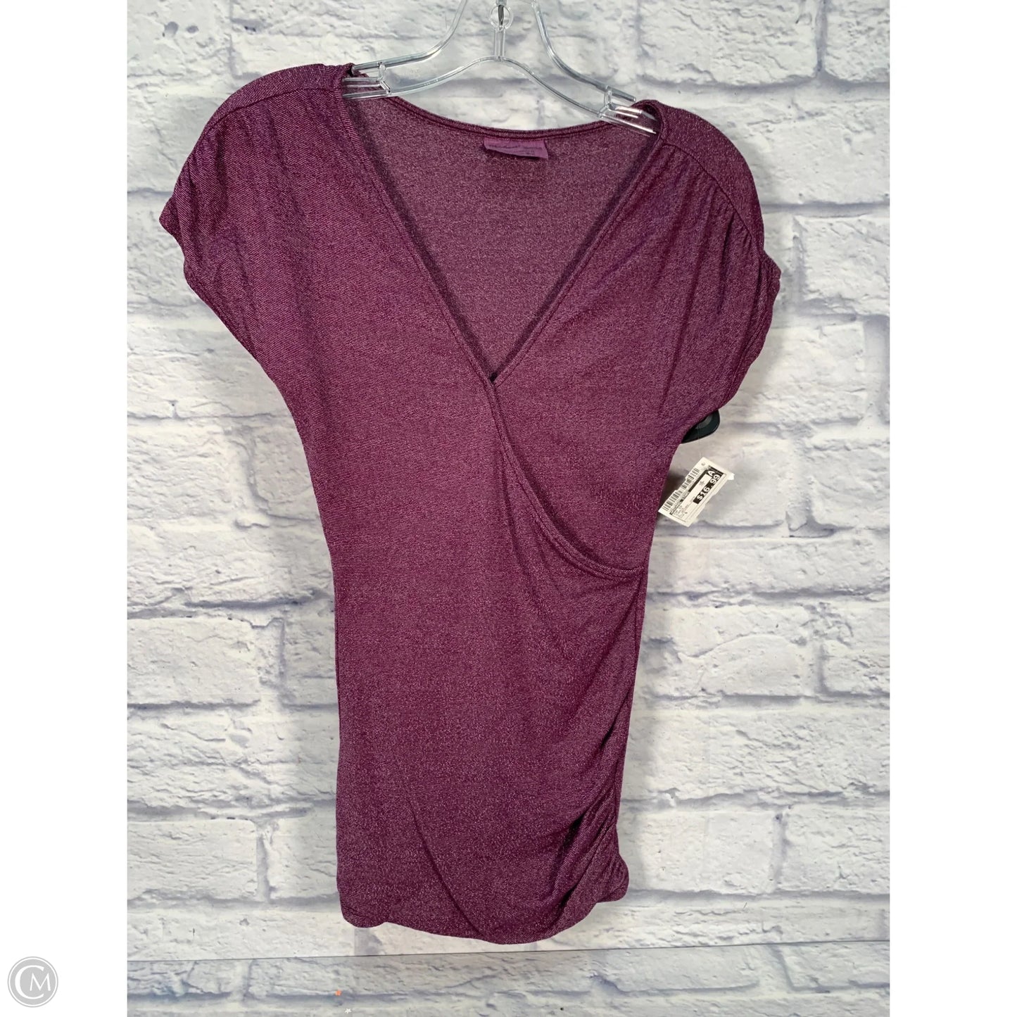 Top Short Sleeve By Michael Stars In Purple, Size: S