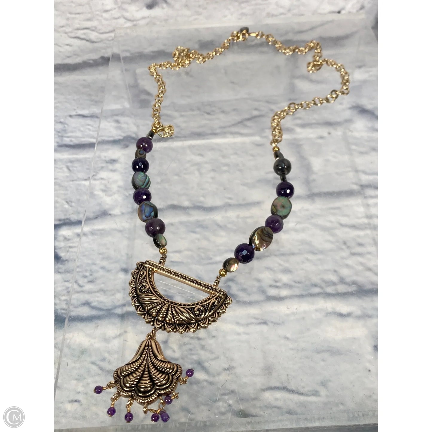 Necklace Statement By Barse