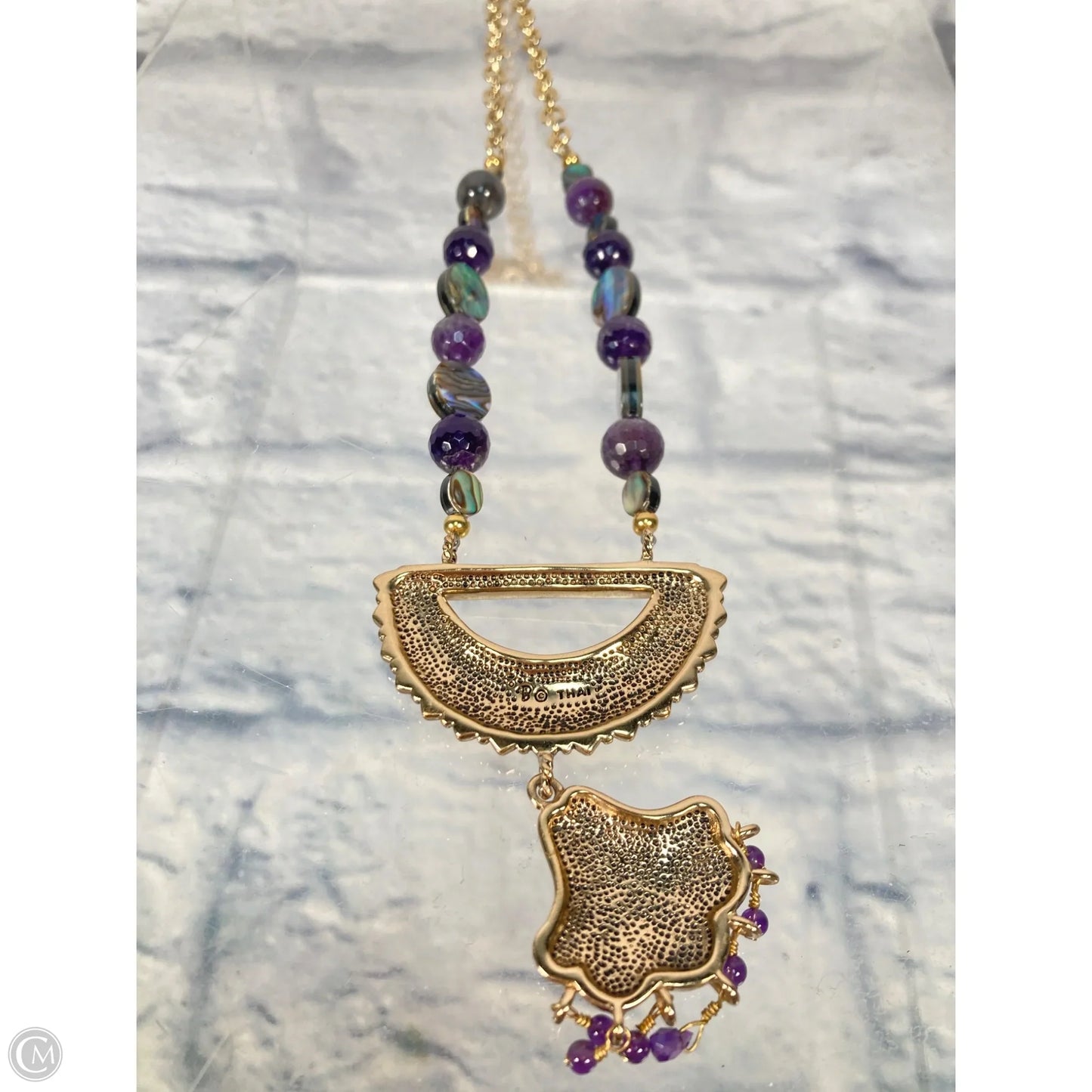 Necklace Statement By Barse