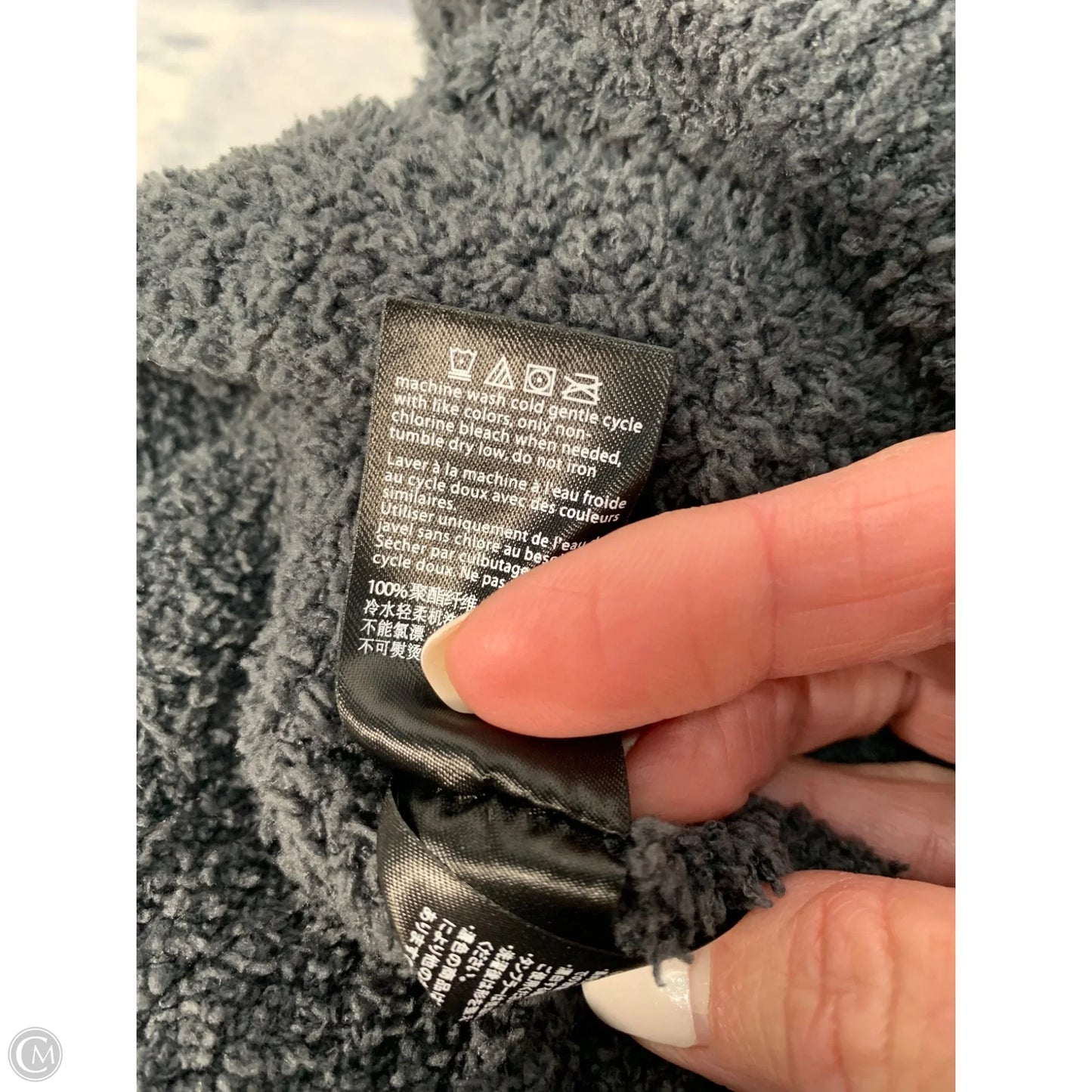Sweatshirt Hoodie By Barefoot Dreams In Grey, Size: Xl