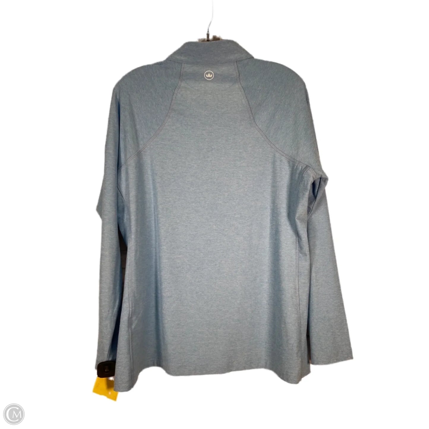 Athletic Top Long Sleeve Collar By Peter Millar In Blue, Size: L